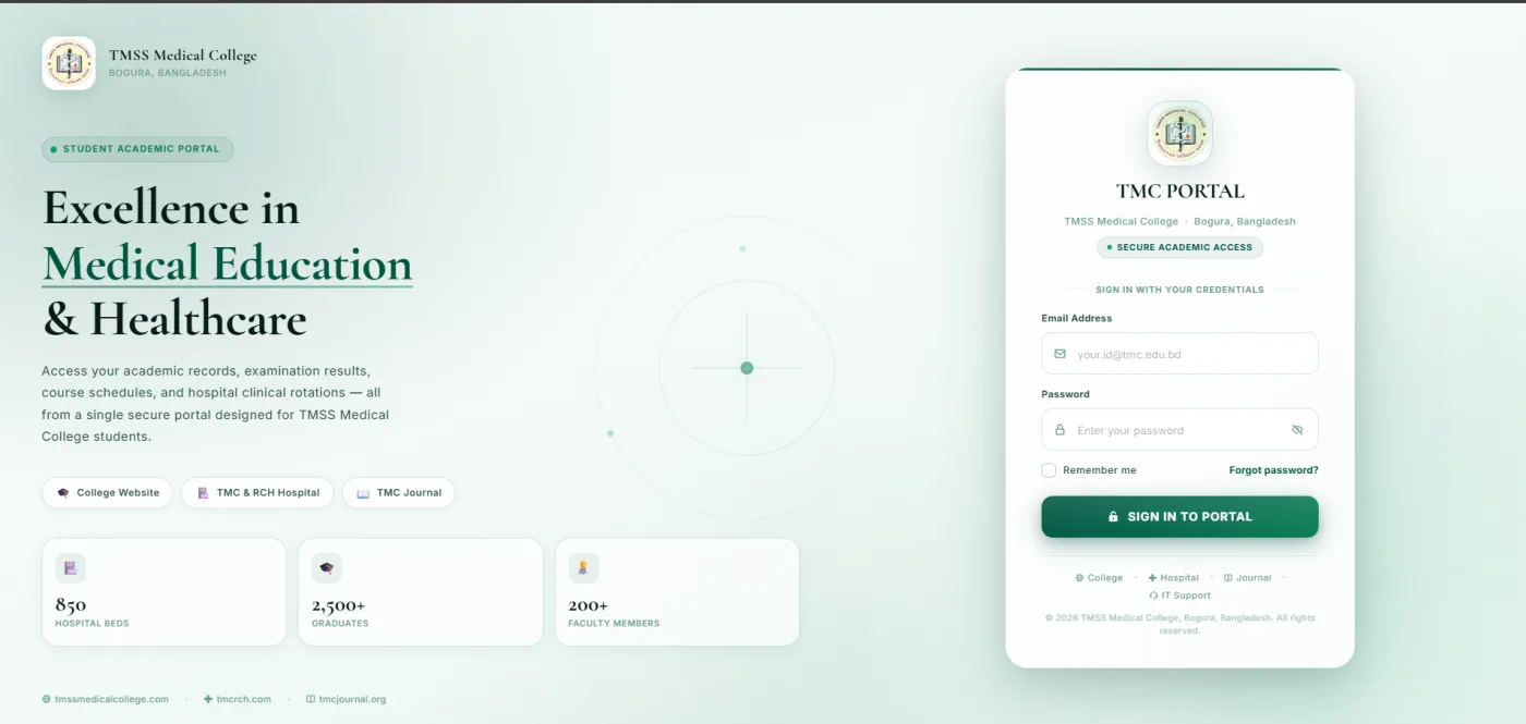 Medical College Student Portal
