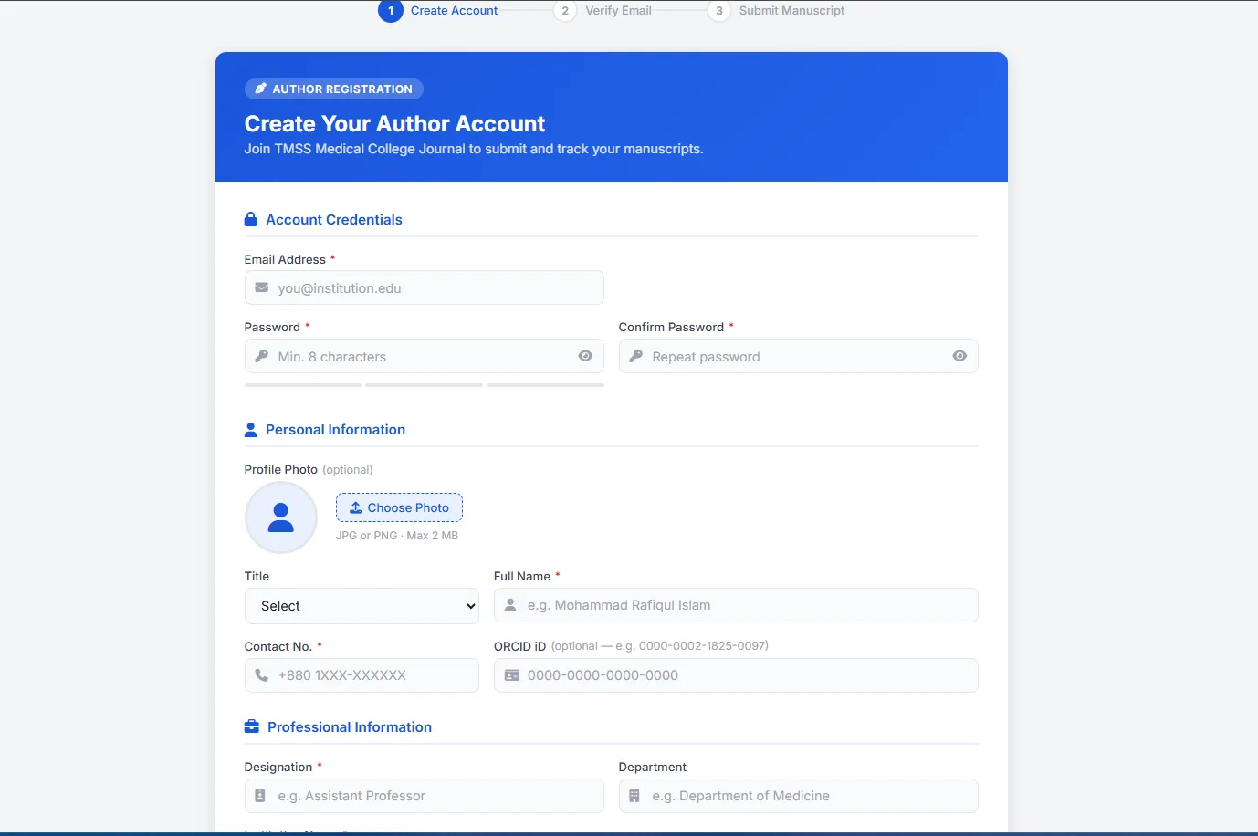 Online Journal Submission Software
