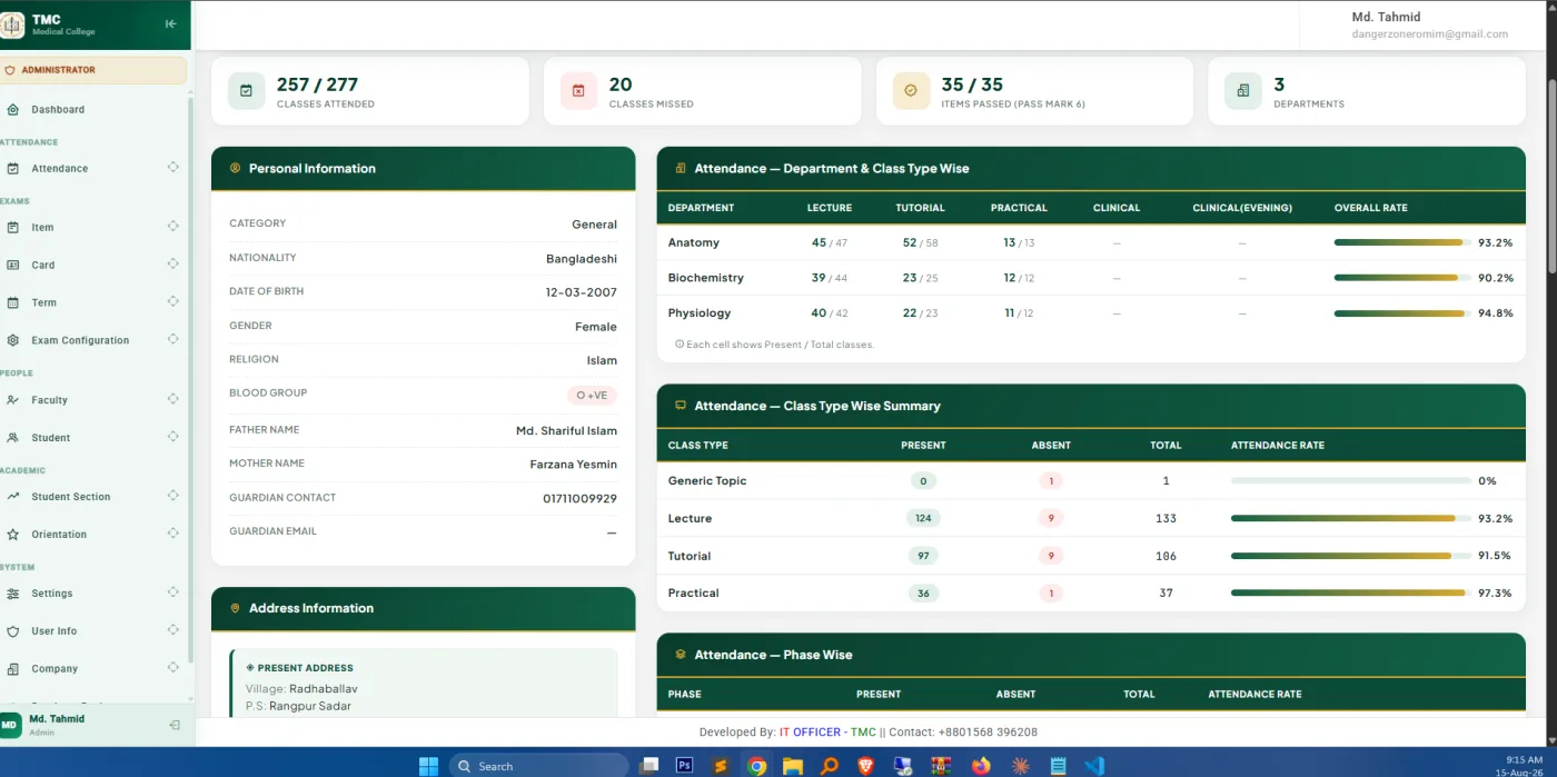 Medical College Student Portal