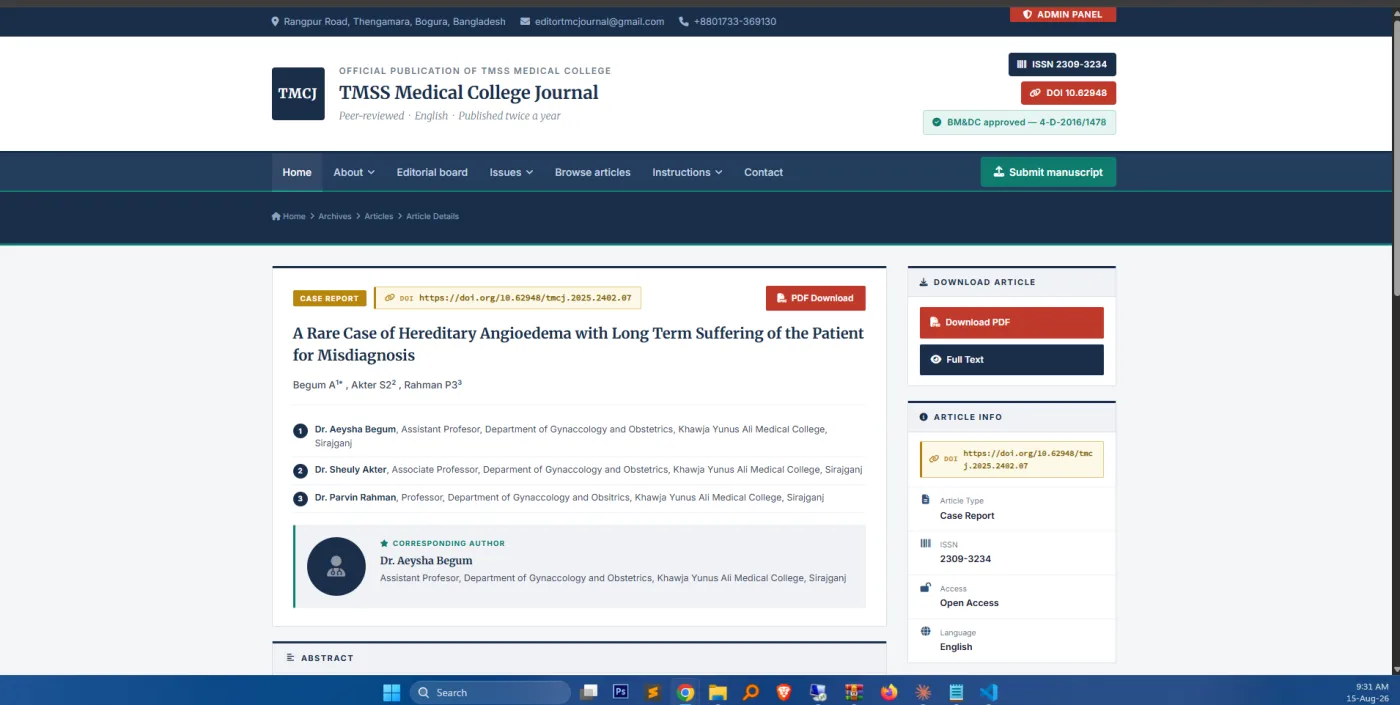 Online Journal Submission Software
